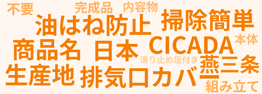 レビューキーワード分析